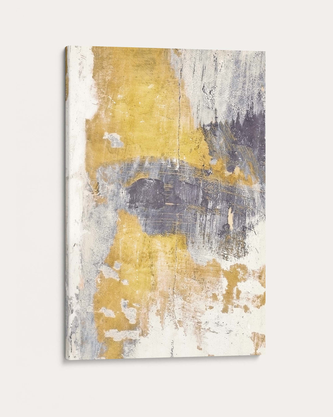 Gold & Grey Texture Wall Art Print