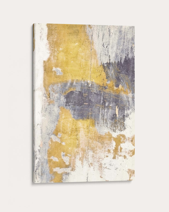 Gold & Grey Texture Wall Art Print