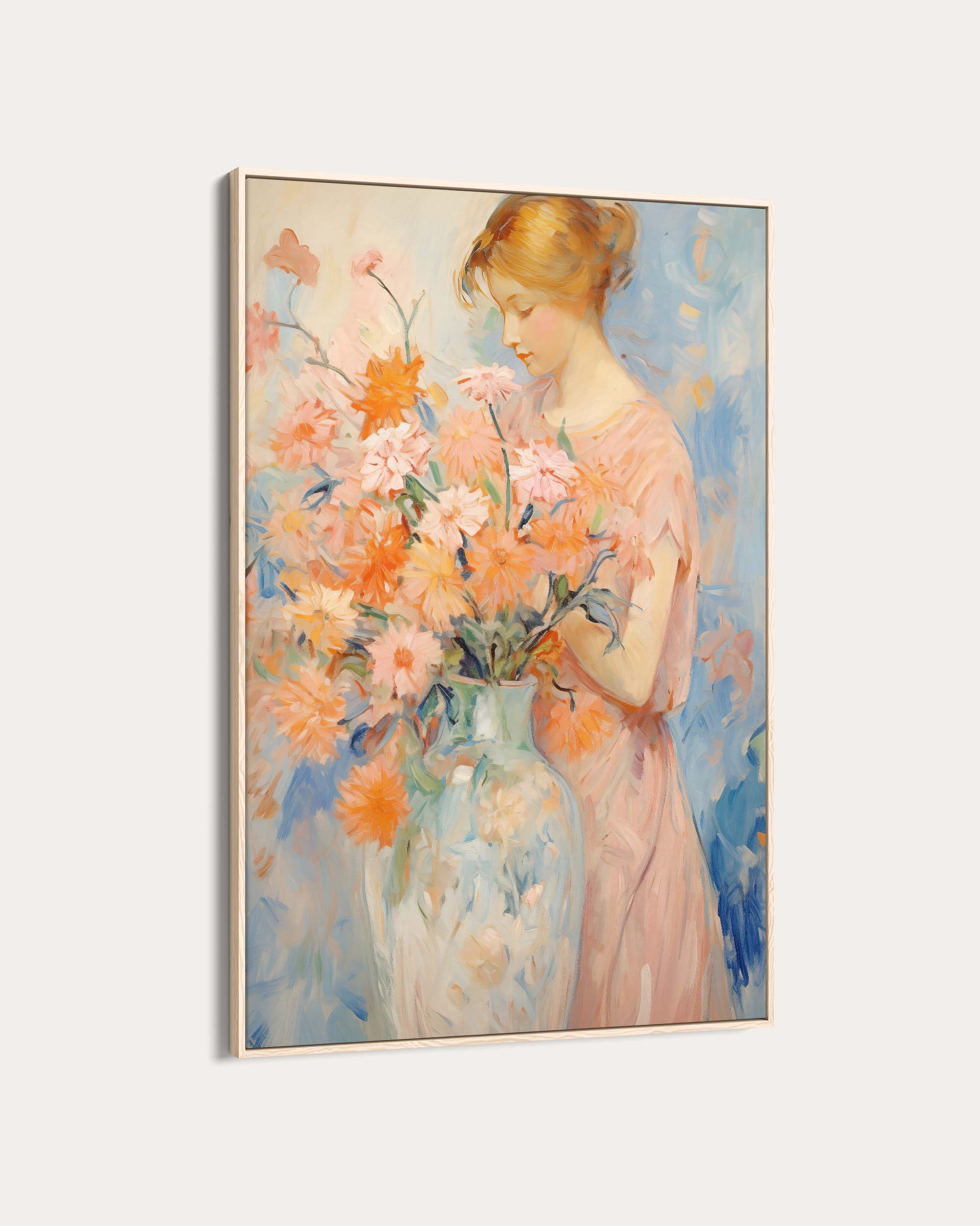 Arranging Flowers Wall Art Print