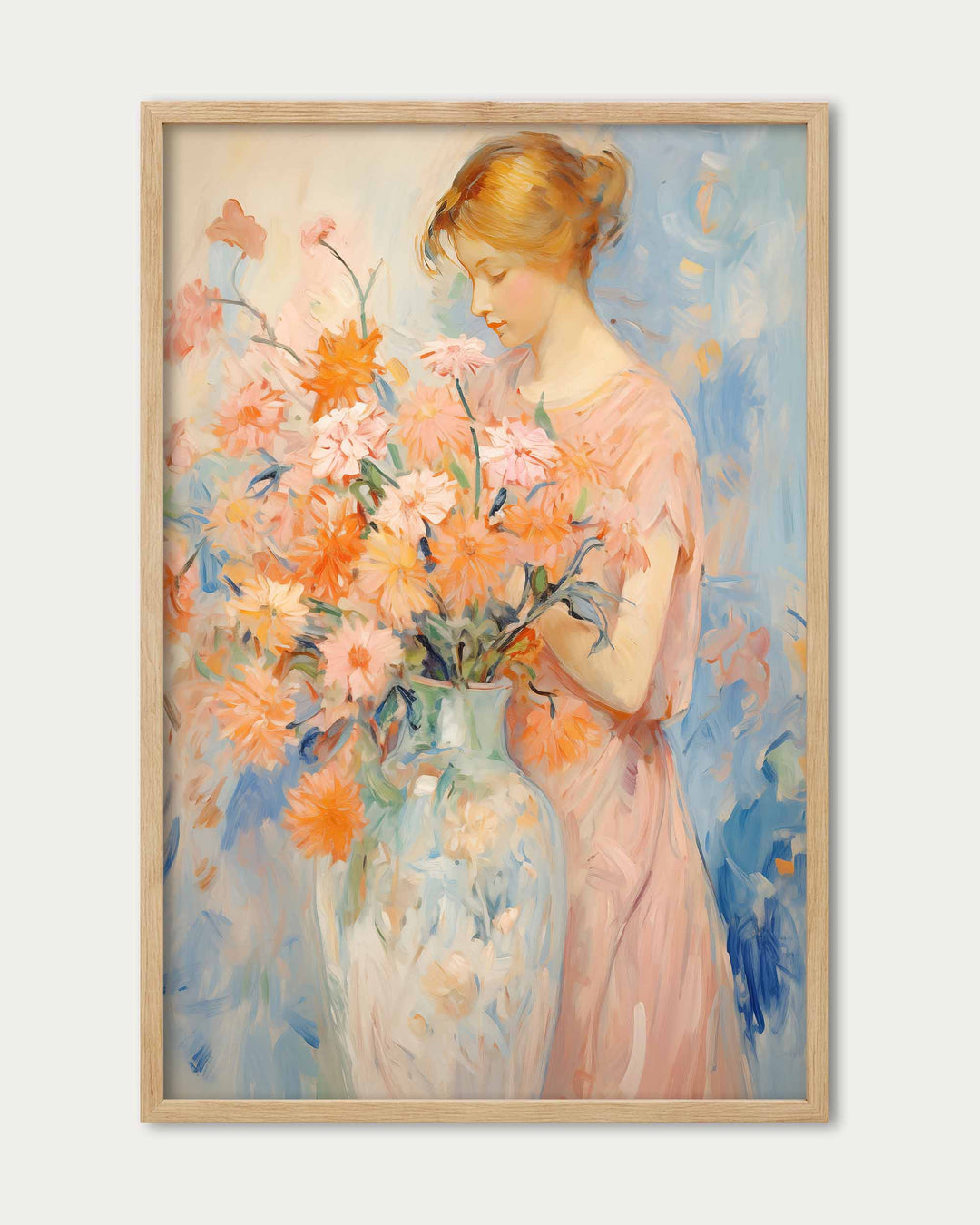 Arranging Flowers Wall Art Print