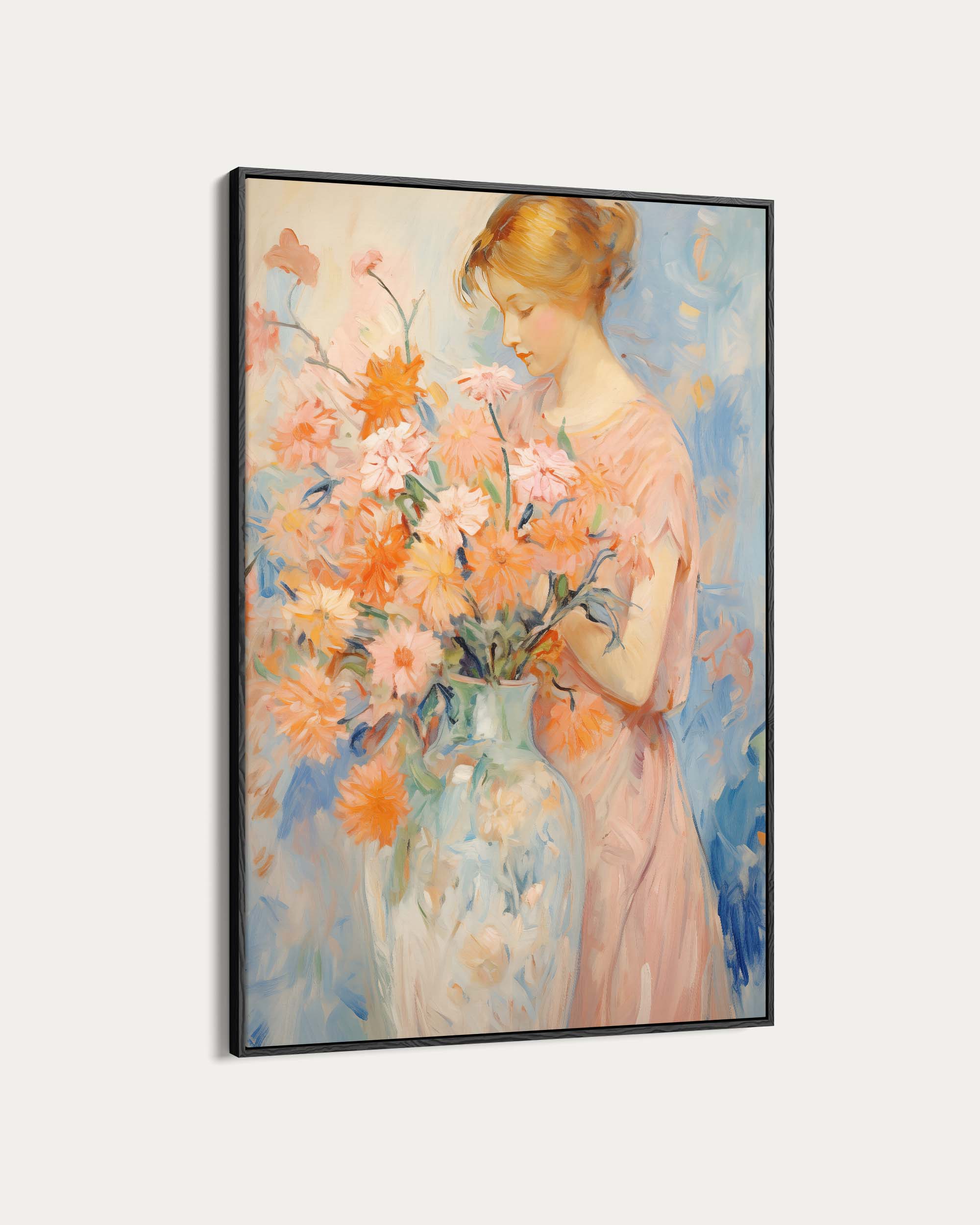 Arranging Flowers Wall Art Print