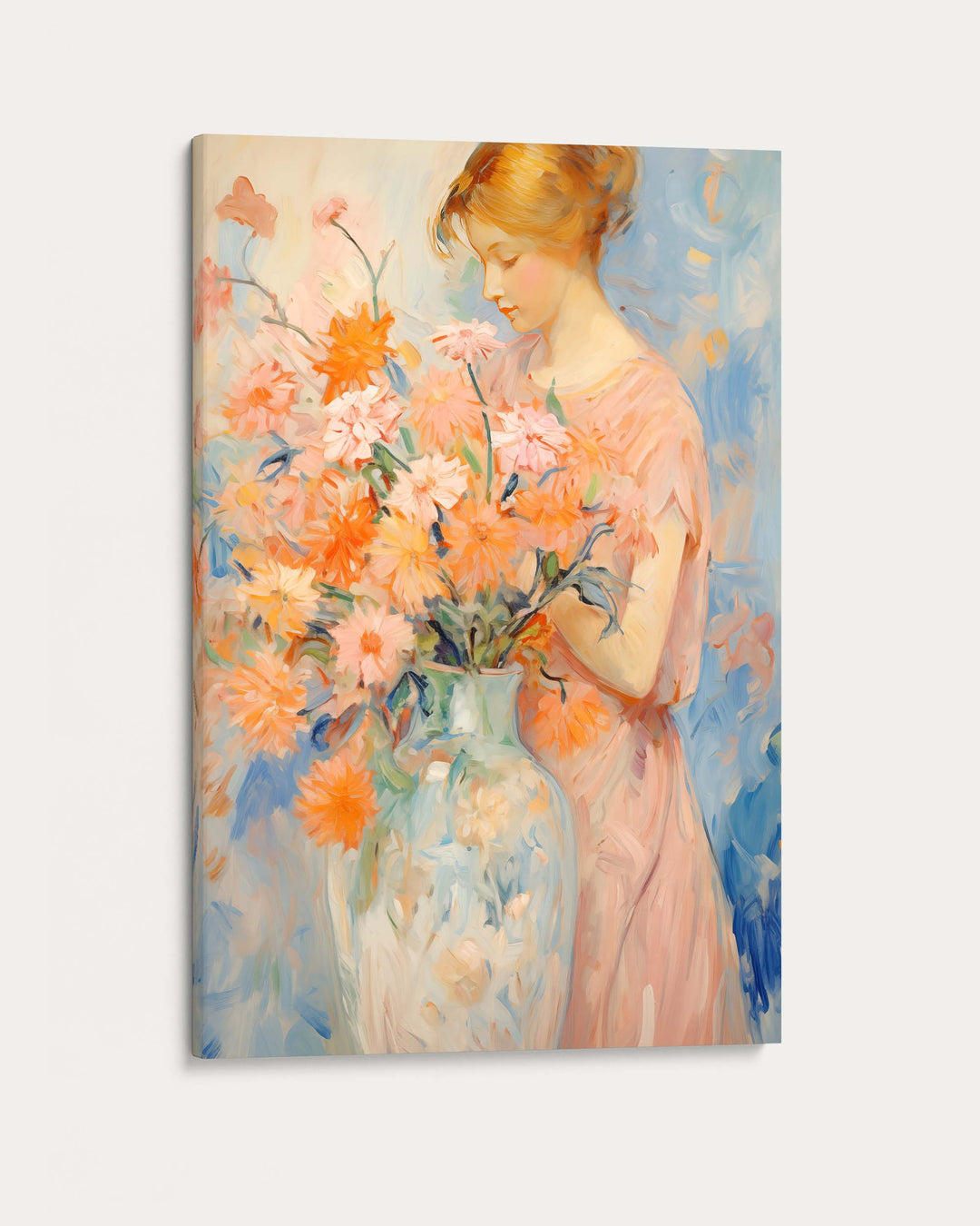 Arranging Flowers Wall Art Print