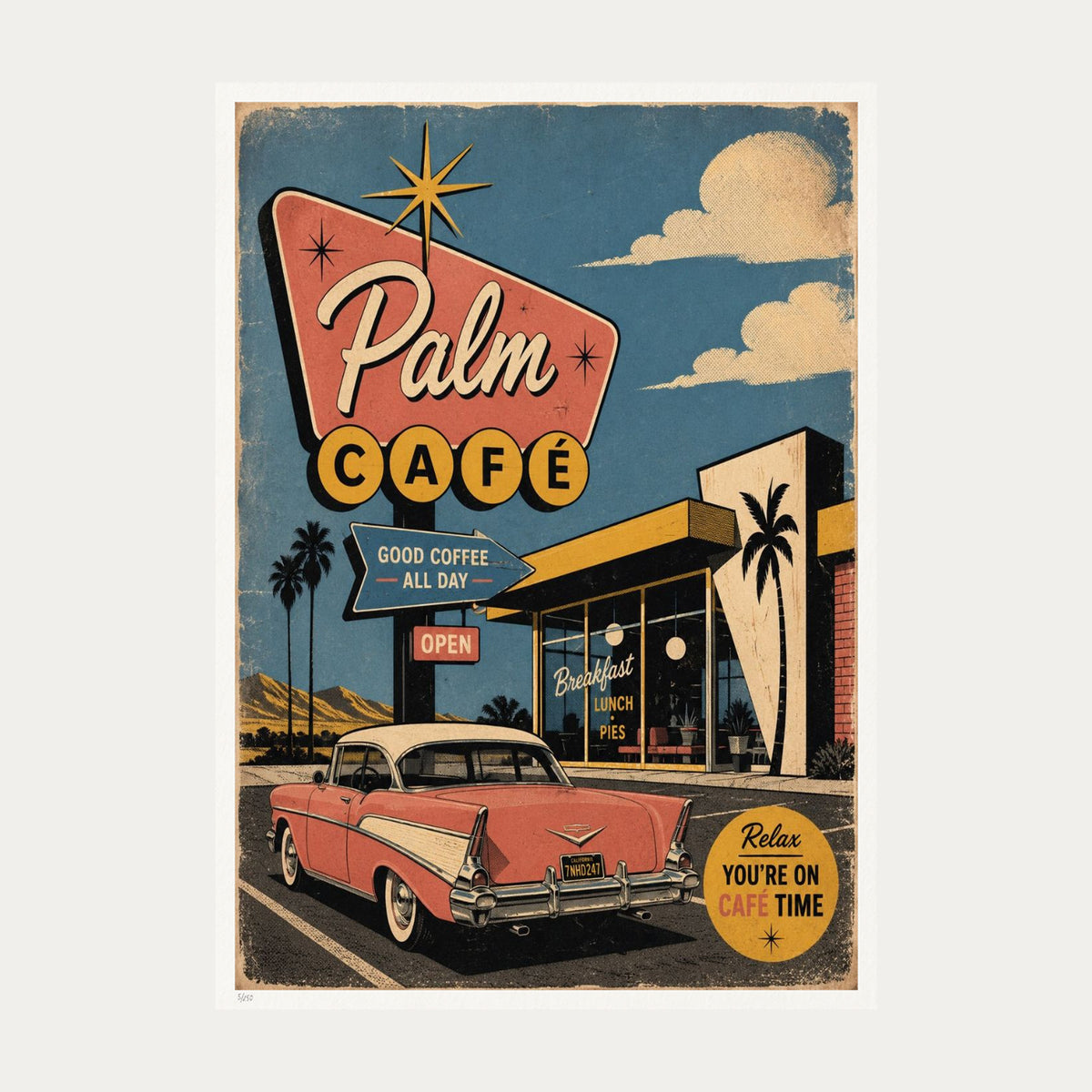 Palm Cafe 2 | Limited Edition Print — Print Only