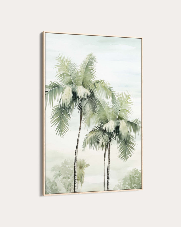 Two Palm Trees Wall Art Print