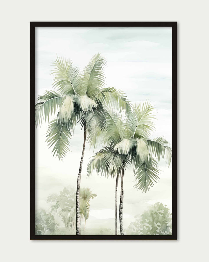 Two Palm Trees Wall Art Print