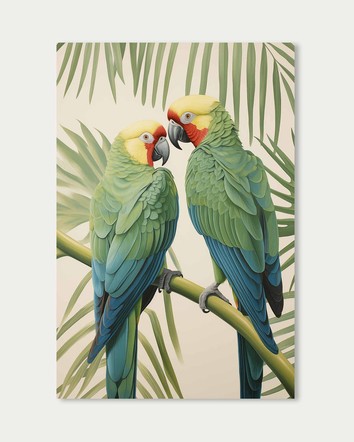 Two Parrots Wall Art Print