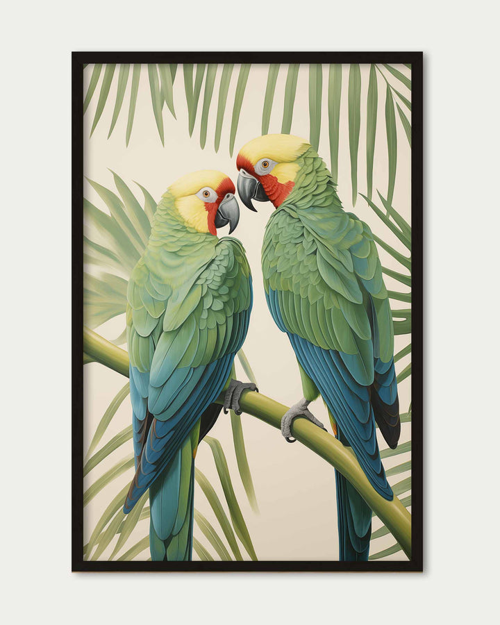 Two Parrots Wall Art Print
