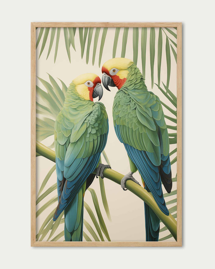 Two Parrots Wall Art Print