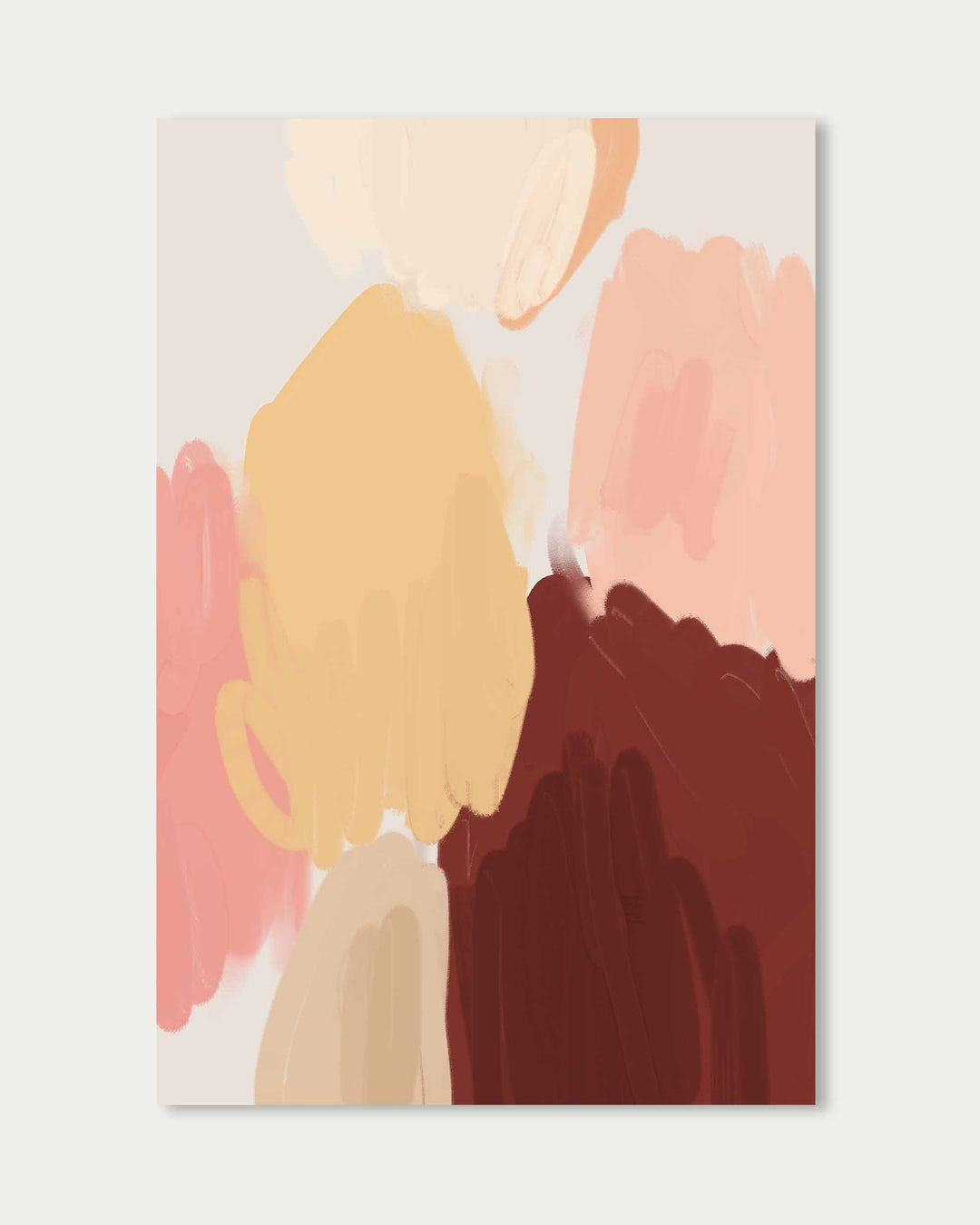 Beige Mountain Art Print