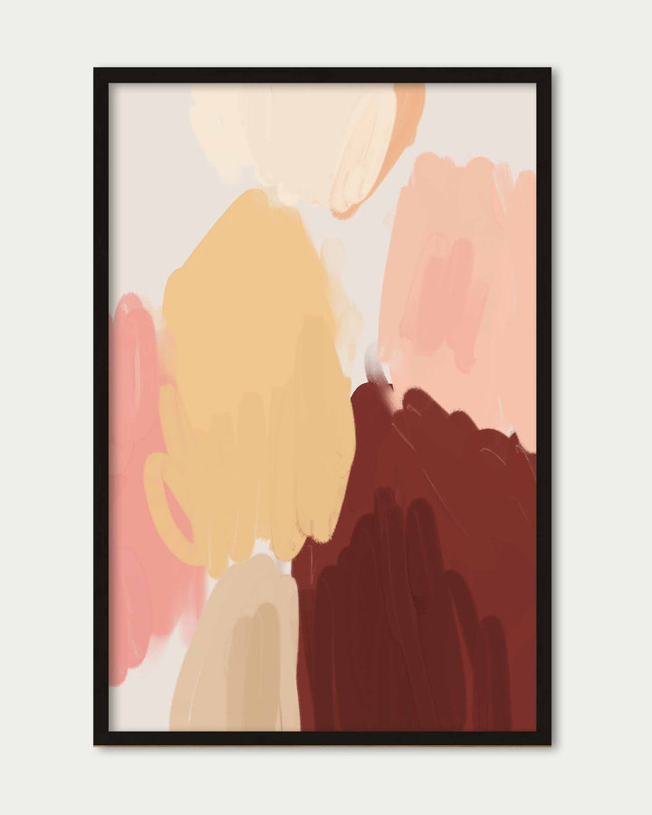 Beige Mountain Art Print
