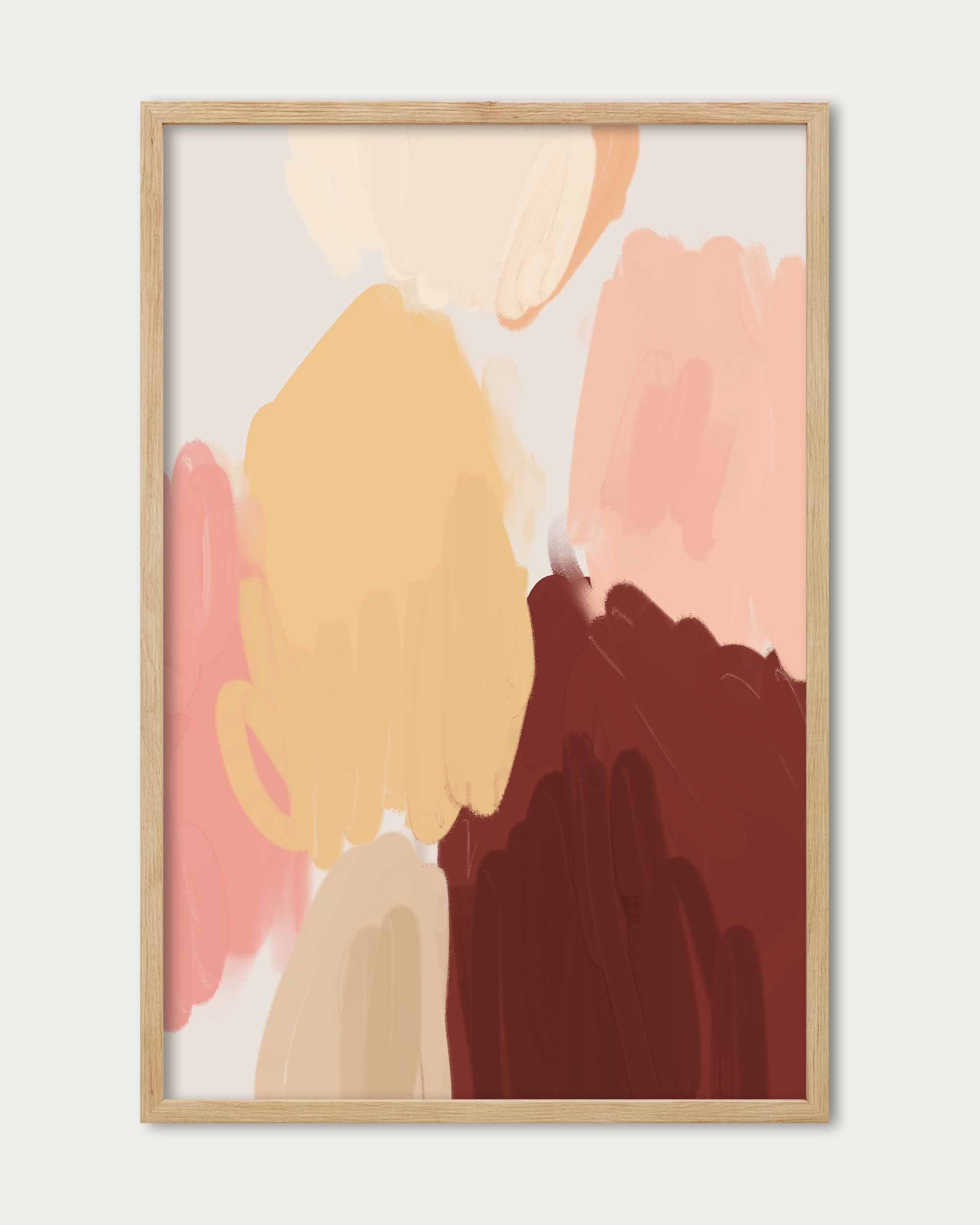 Beige Mountain Art Print