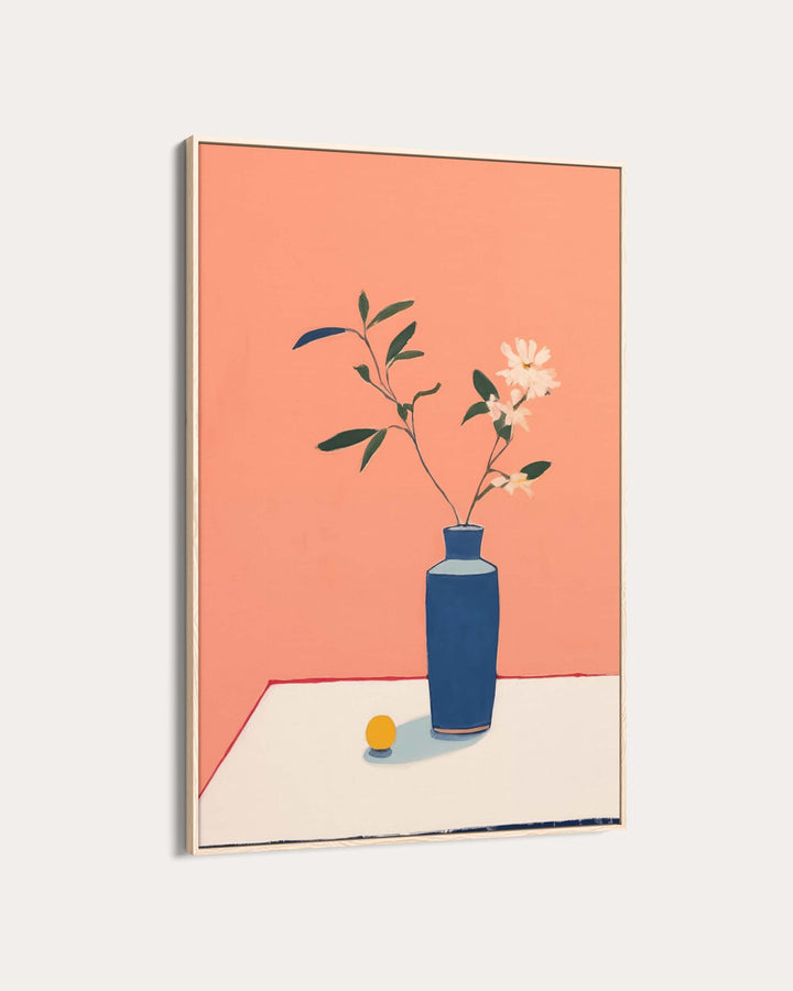 Marble & Flower Pot Art Print