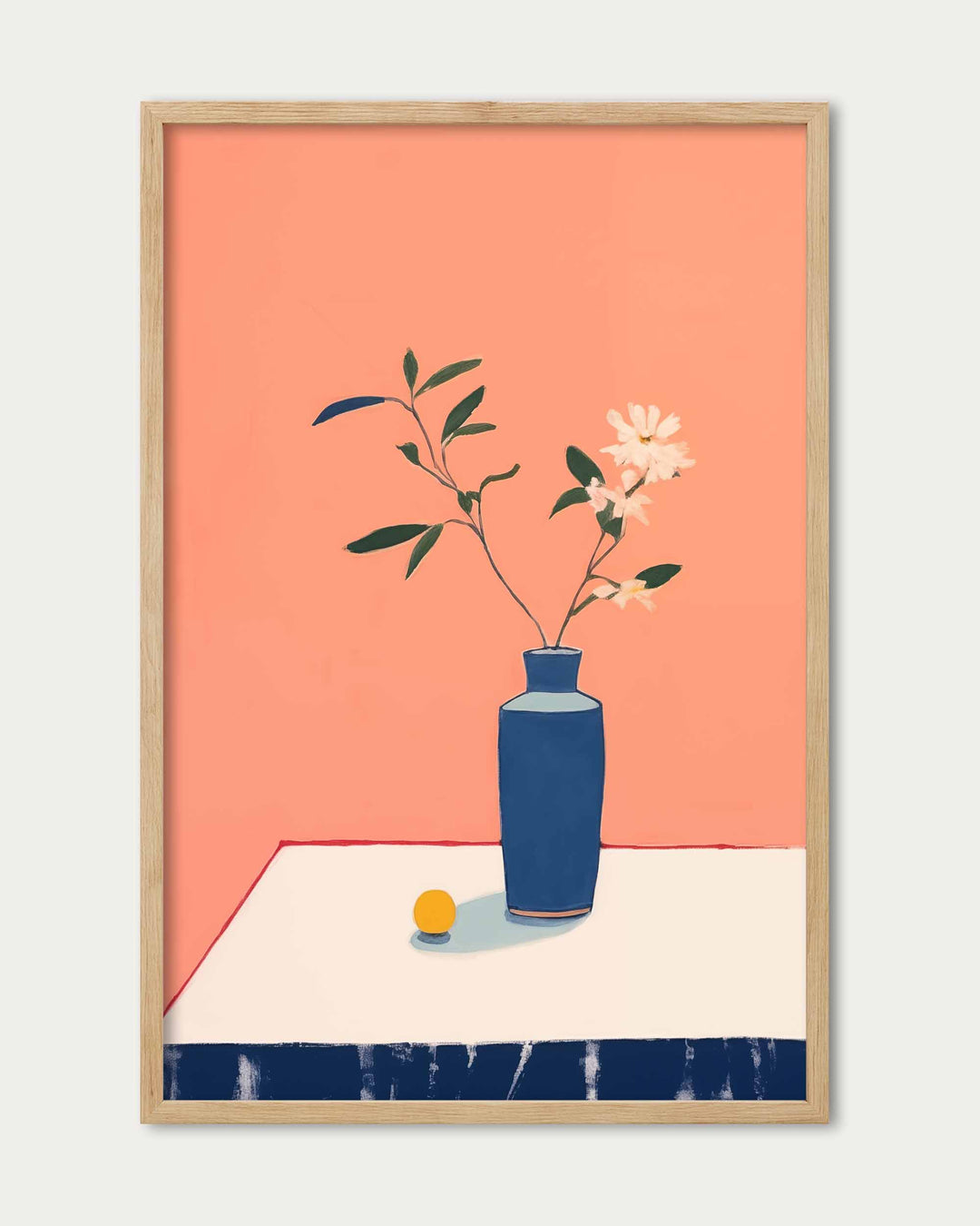 Marble & Flower Pot Art Print