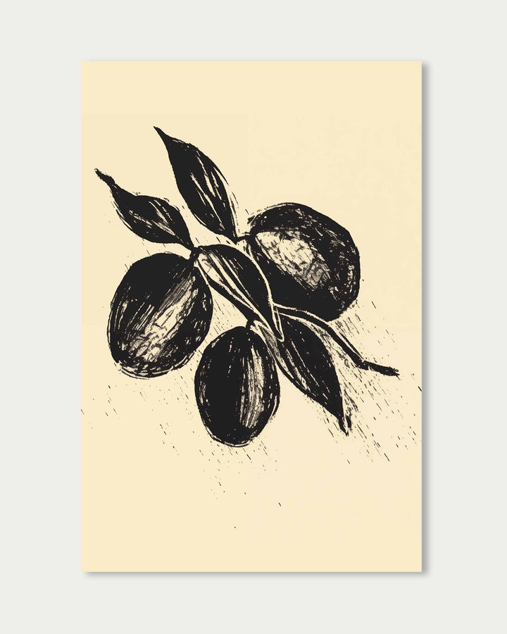 Lemons Sketch Art Print