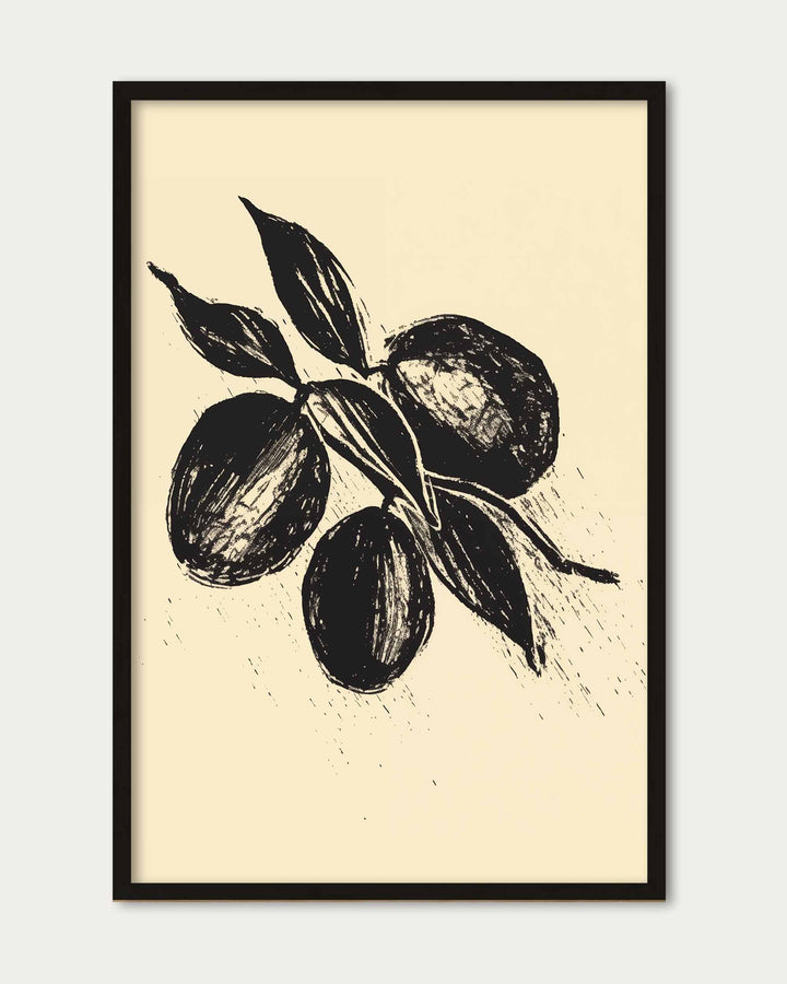 Lemons Sketch Art Print