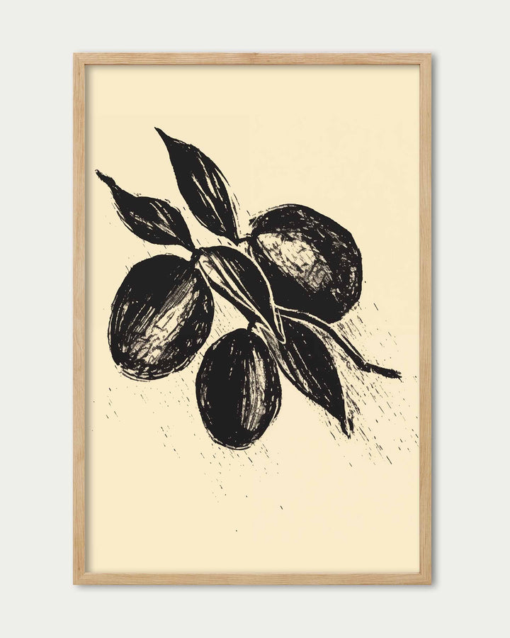 Lemons Sketch Art Print