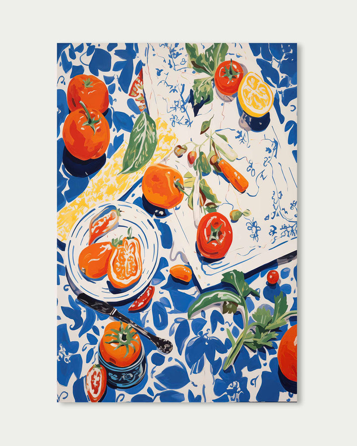 Colourful Picnic Wall Art Print