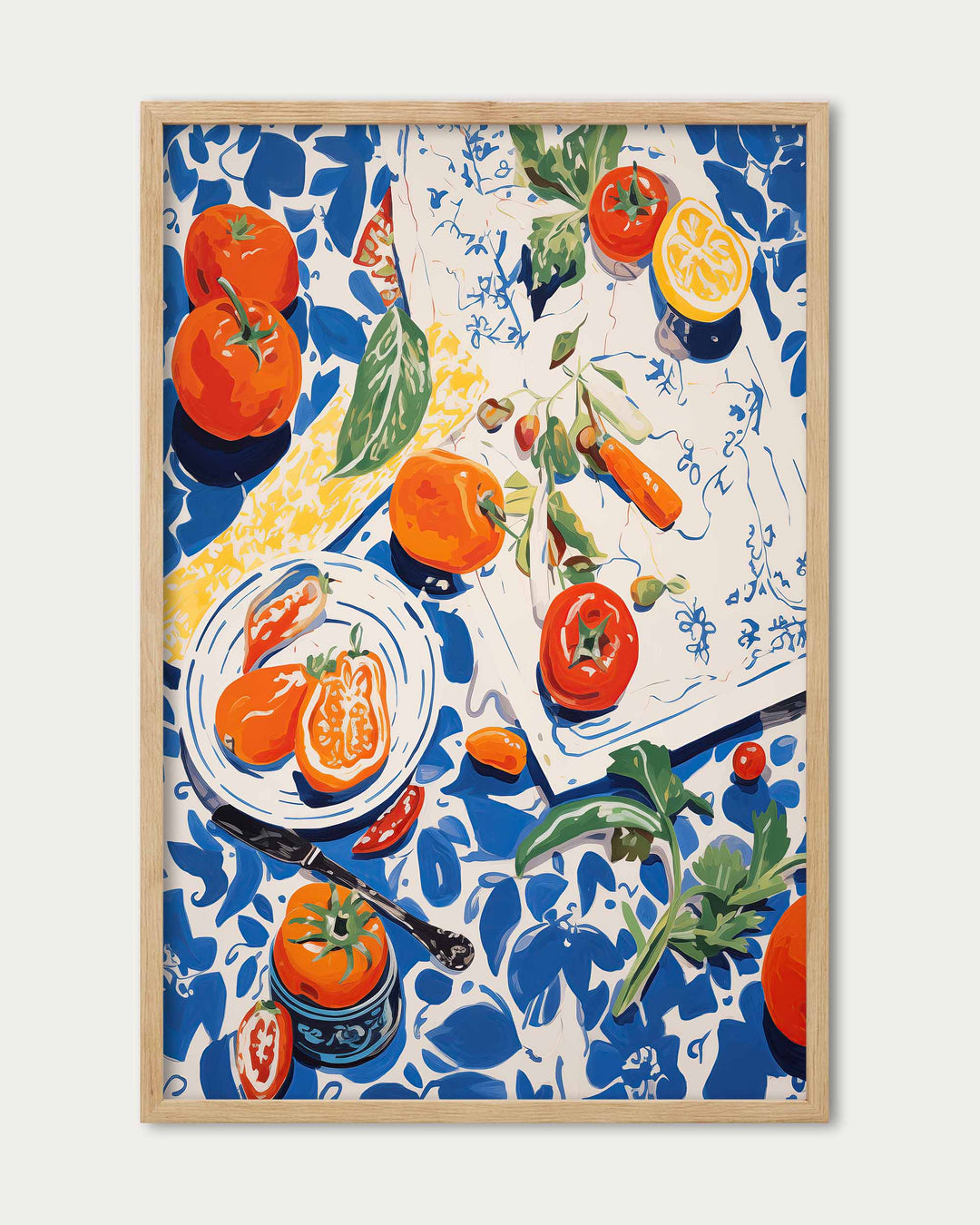 Colourful Picnic Wall Art Print