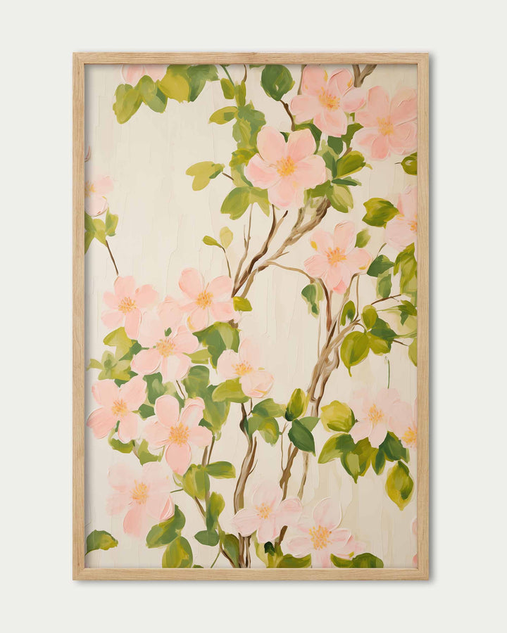Pink Flowers Wall Art