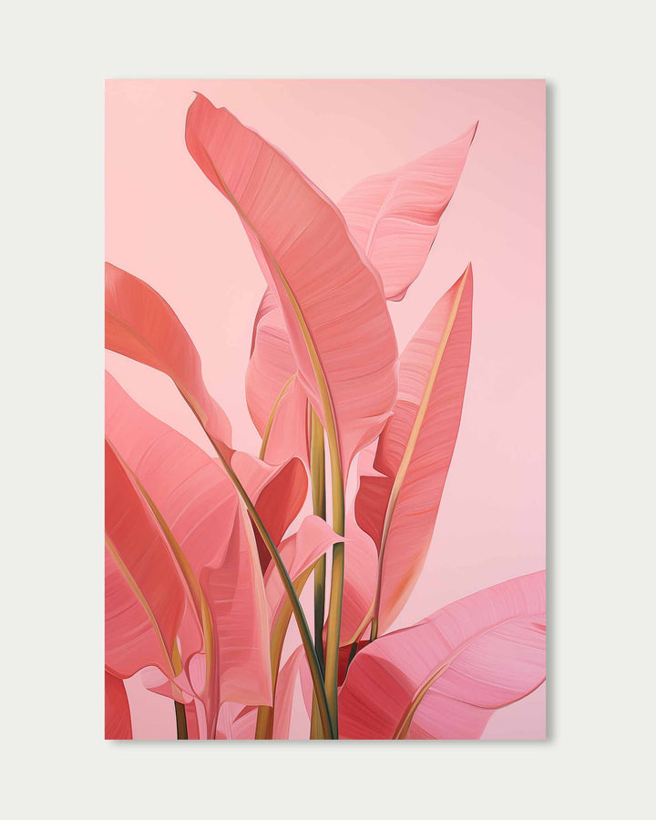 Pink Banana Tree Wall Art
