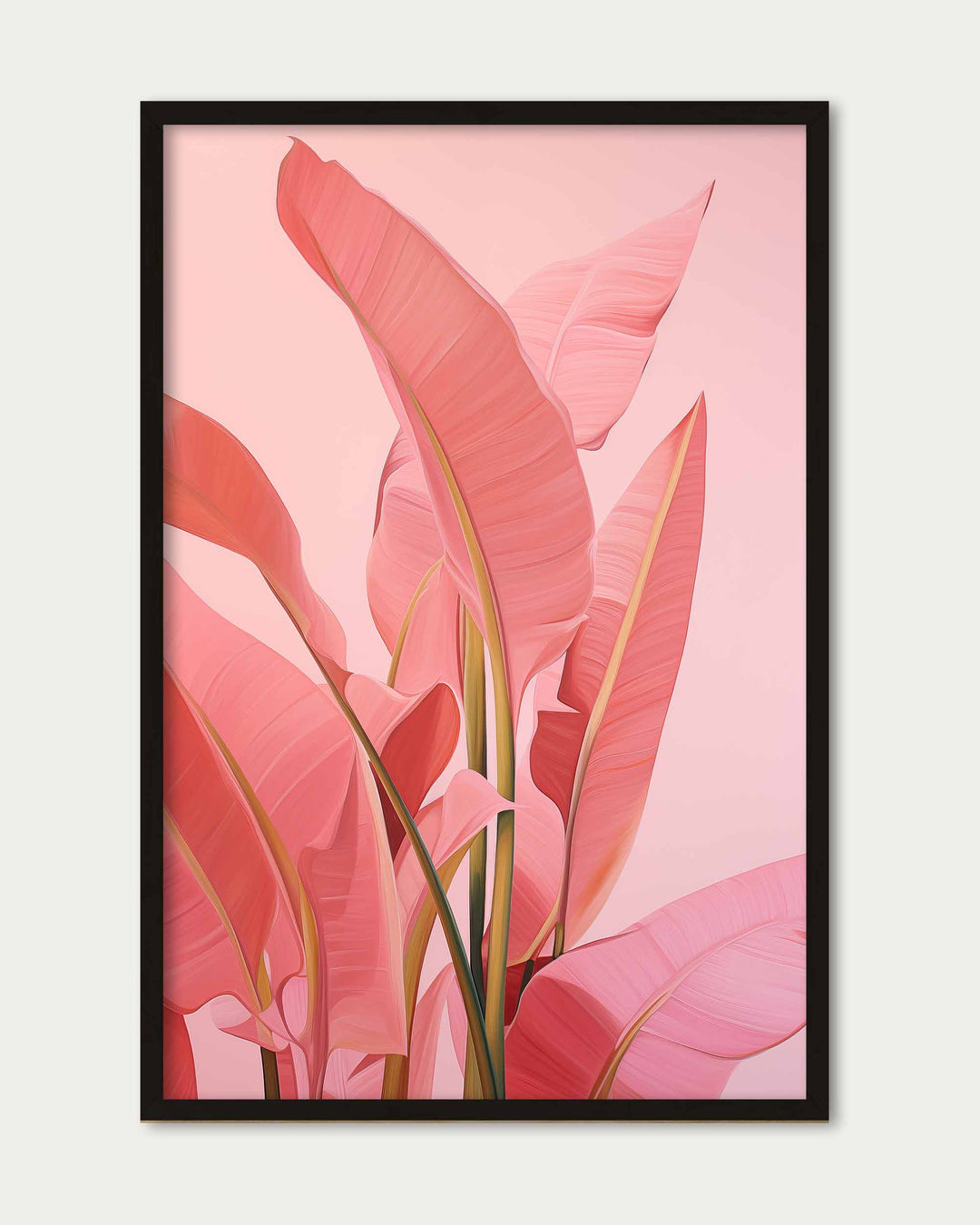 Pink Banana Tree Wall Art