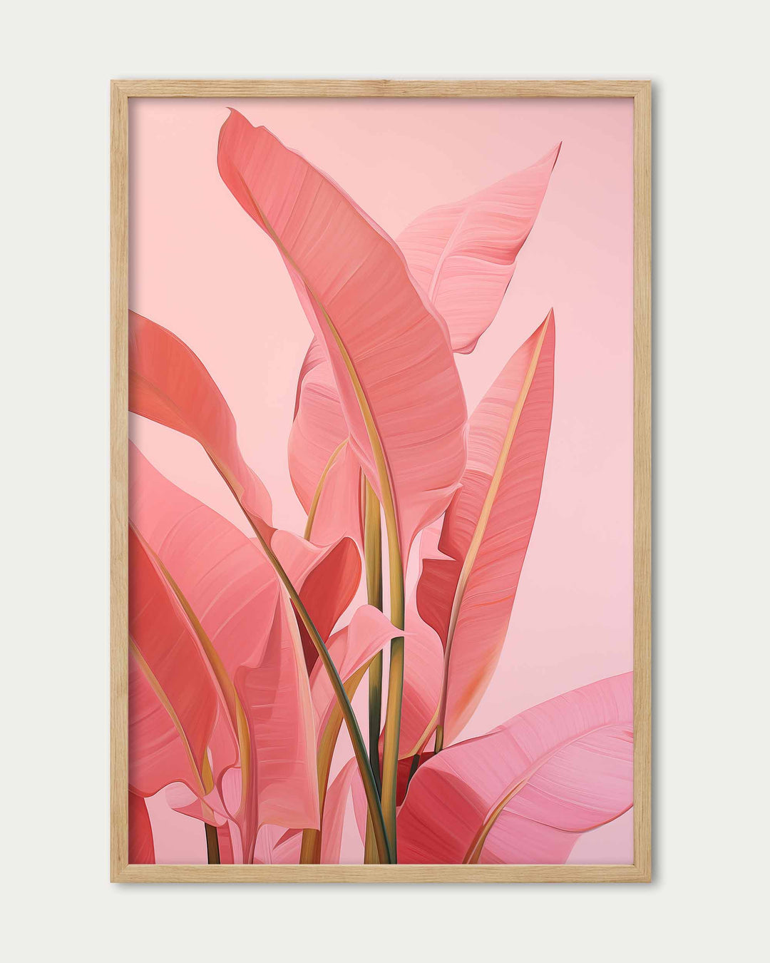 Pink Banana Tree Wall Art