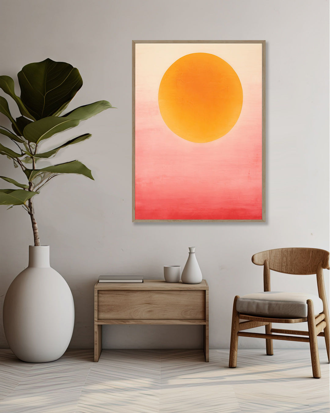 Hazy Sunflower Art Print