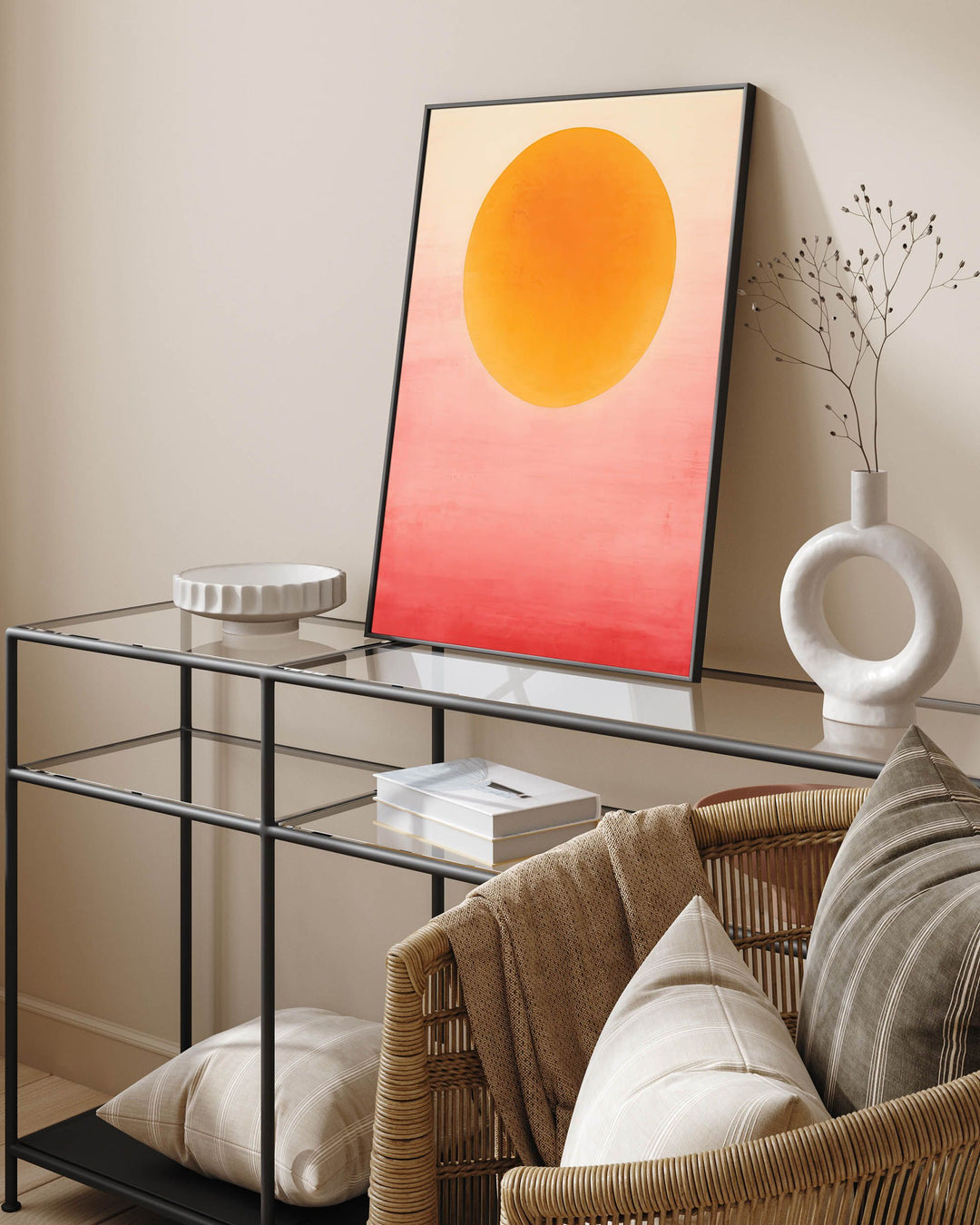 Hazy Sunflower Art Print