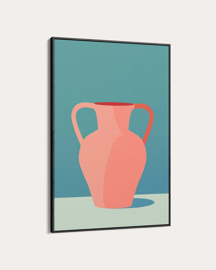 Blue And Pink Still Life Wall Art Print