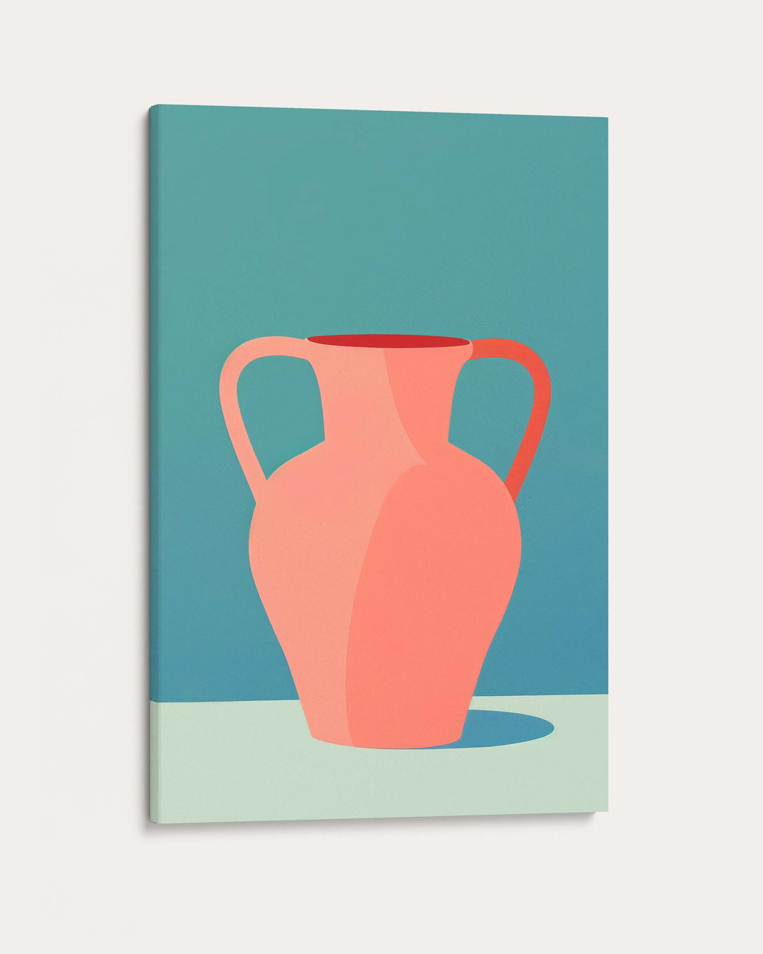 Blue And Pink Still Life Wall Art Print