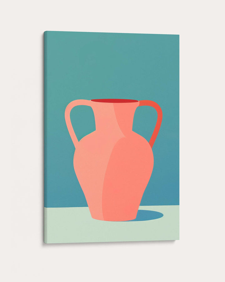 Blue And Pink Still Life Wall Art Print