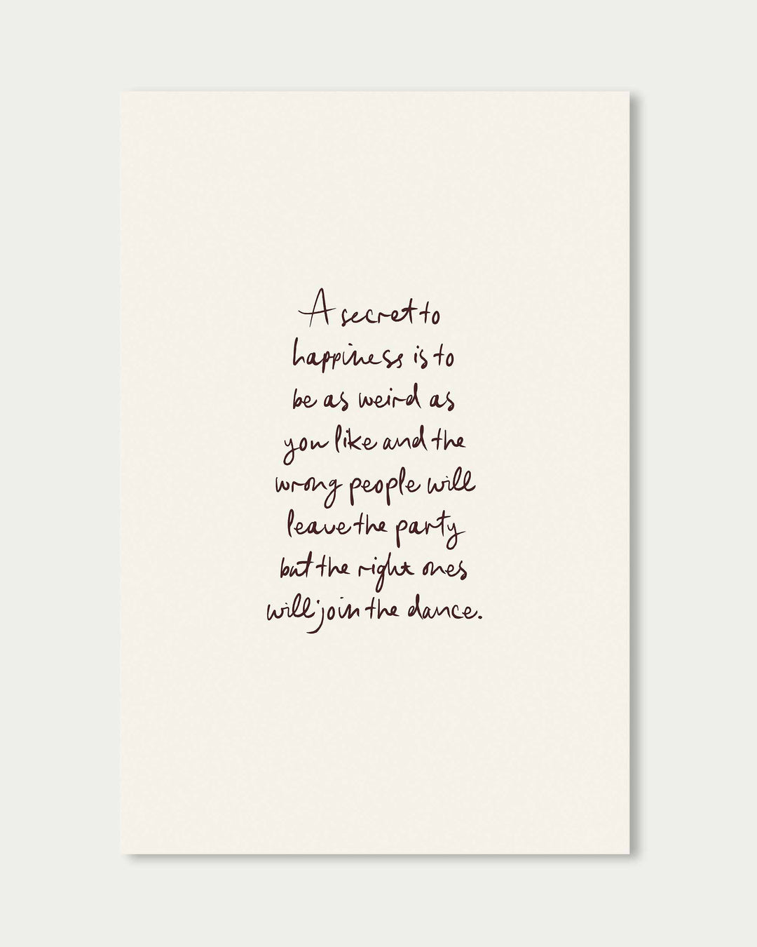 A Secret Poem Wall Art