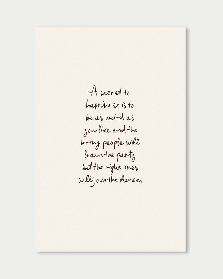 A Secret Poem Wall Art