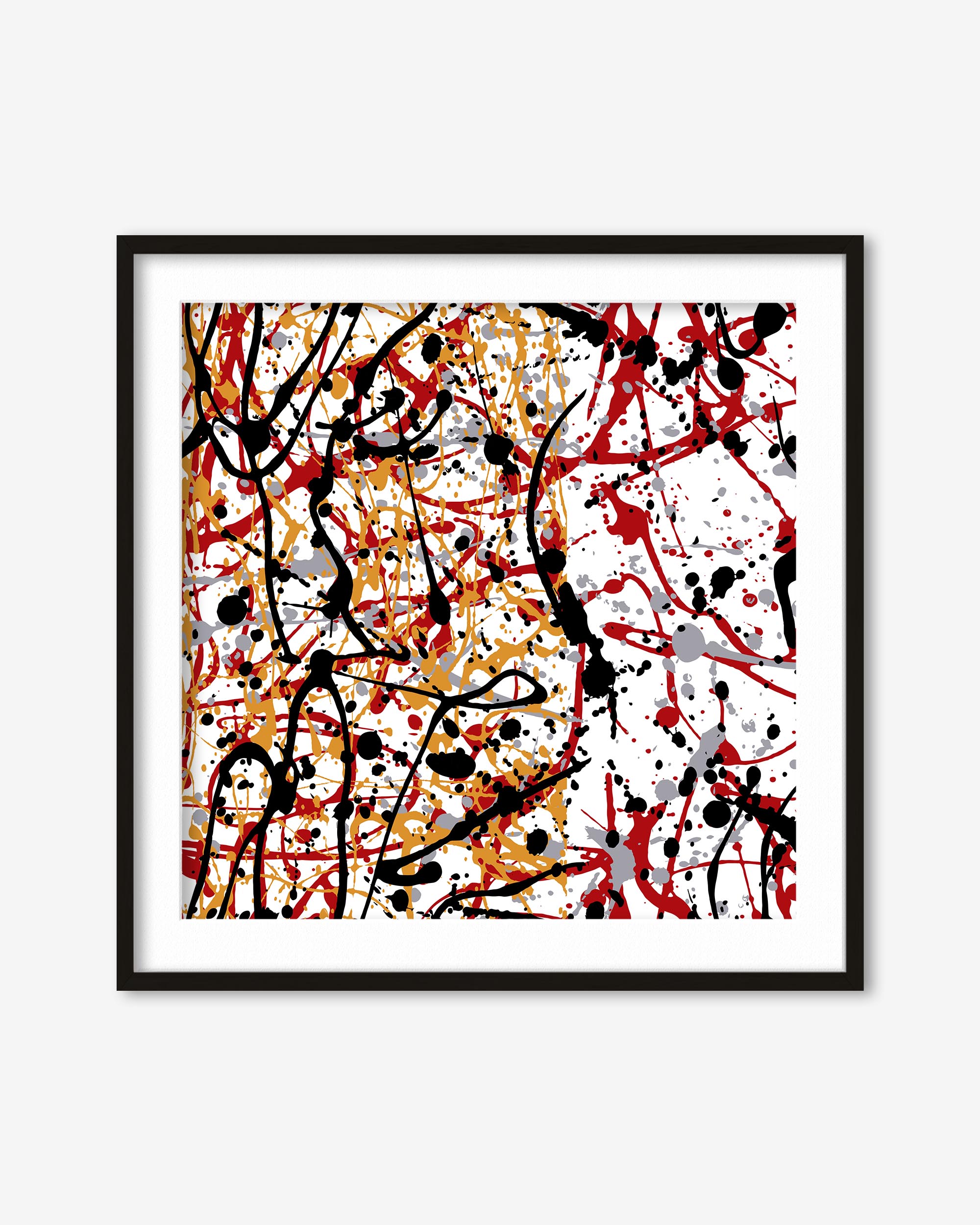 Abstract Splatter Art Print