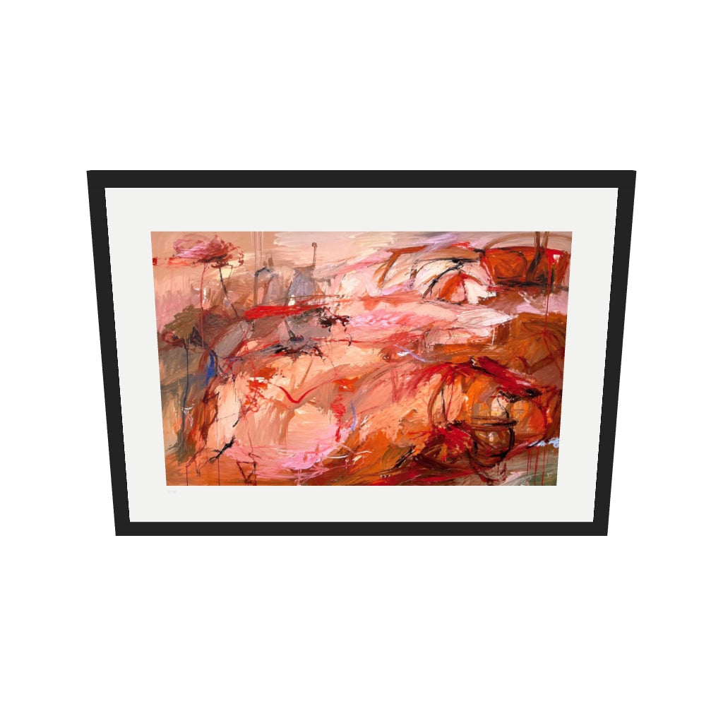 [af-ar] [v2] Crimson Waves | Limited Edition Print — View in your space