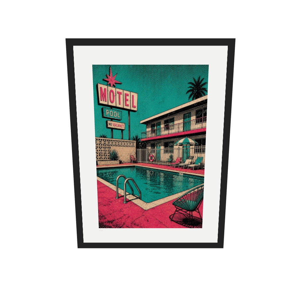 [af-ar] [v1] Motel Pool | Limited Edition Print — View in your space