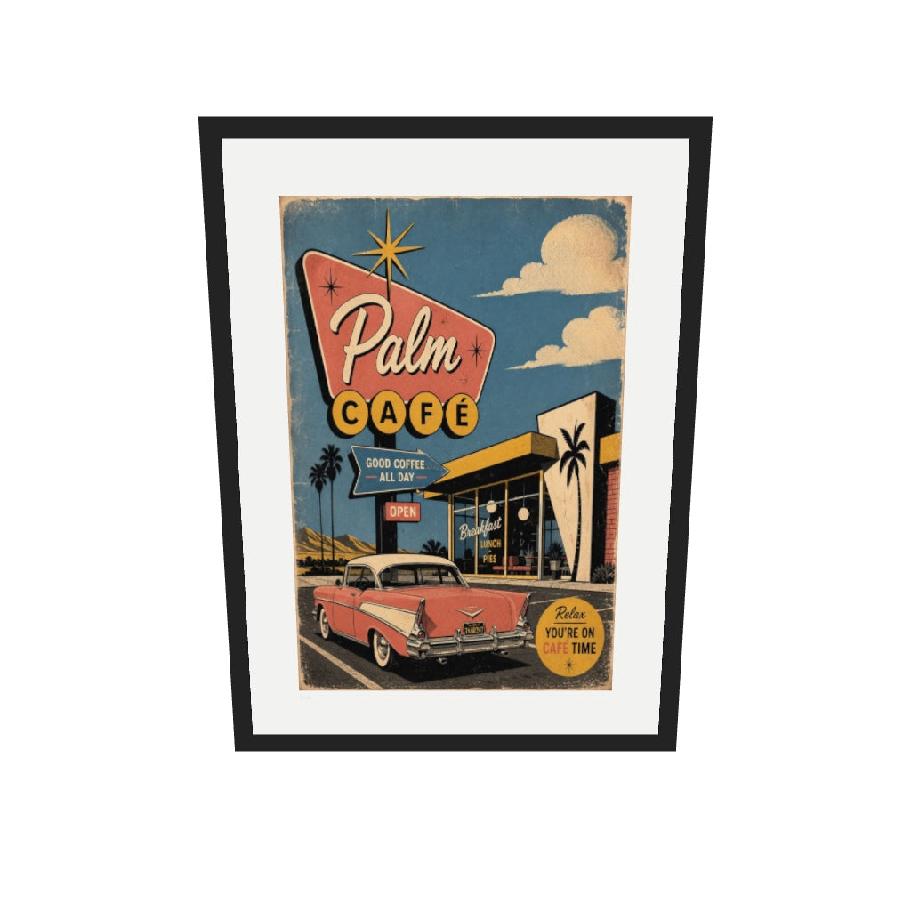 [af-ar] [v1] Palm Cafe 2 | Limited Edition Print — View in your space