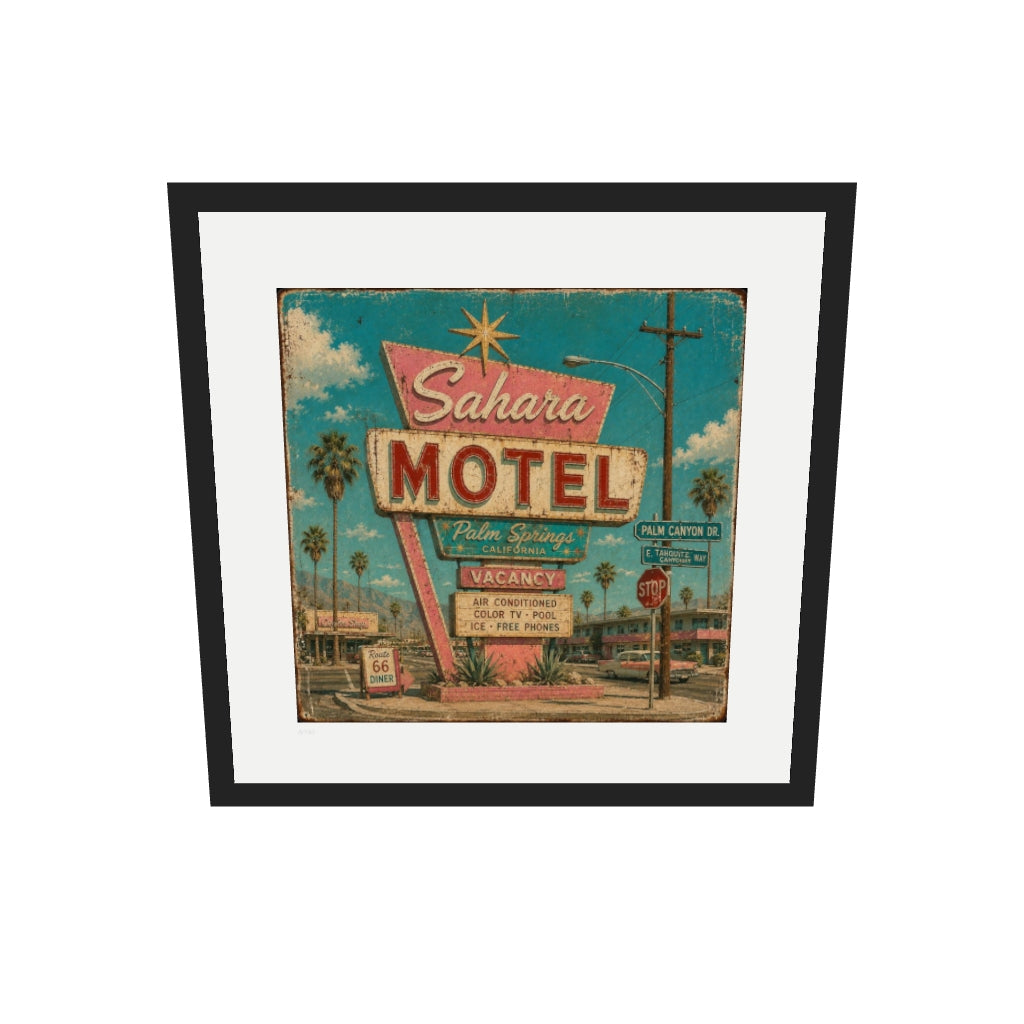 [af-ar] [v1] Sahara Motel | Limited Edition Print — View in your space