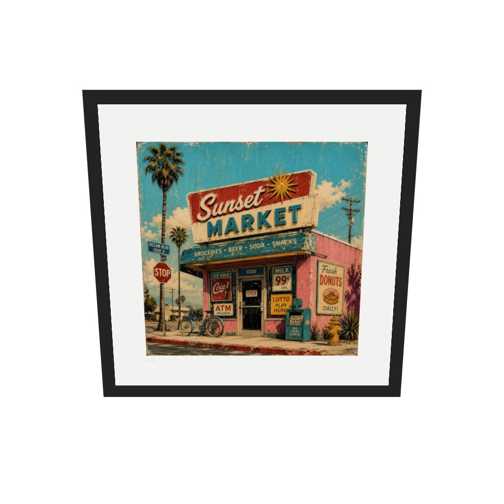 [af-ar] [v1] Sunset Market | Limited Edition Print — View in your space