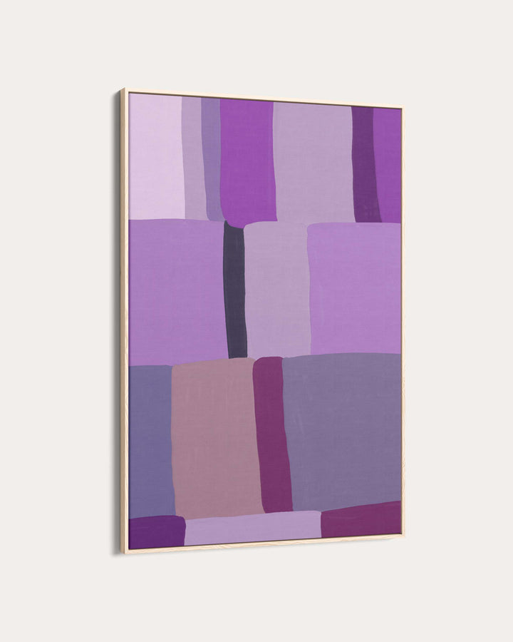 Purple Blocks Wall Art