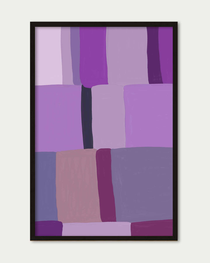 Purple Blocks Wall Art