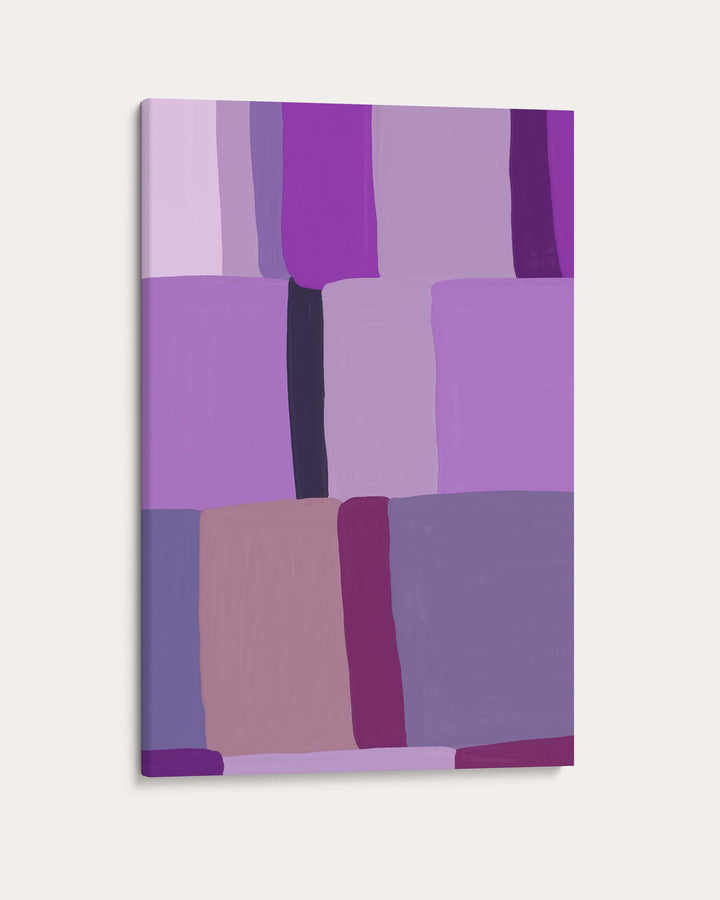 Purple Blocks Wall Art