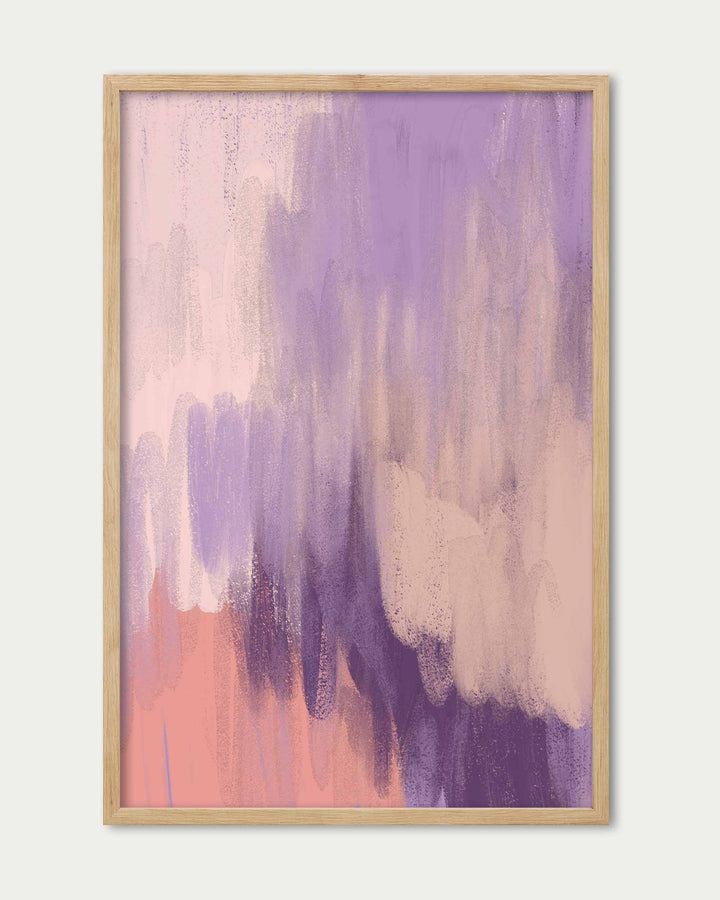 Purple Haze Abstract Wall Art