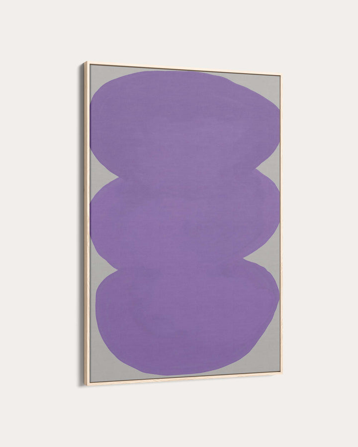 Purple Organic Shapes Wall Art