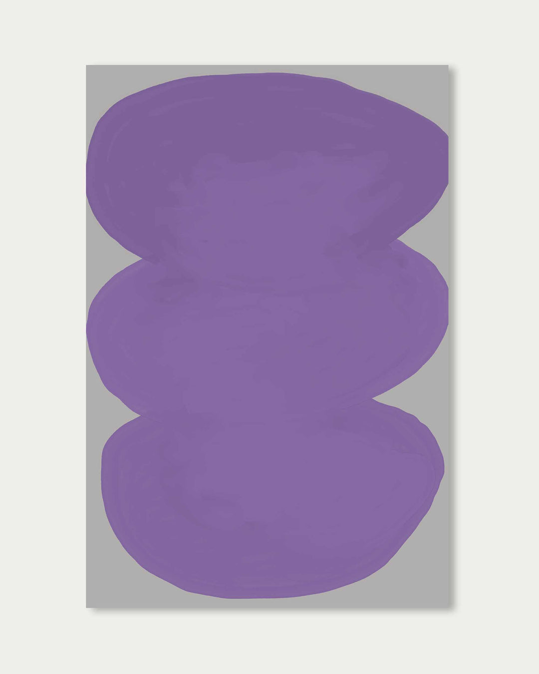 Purple Organic Shapes Wall Art
