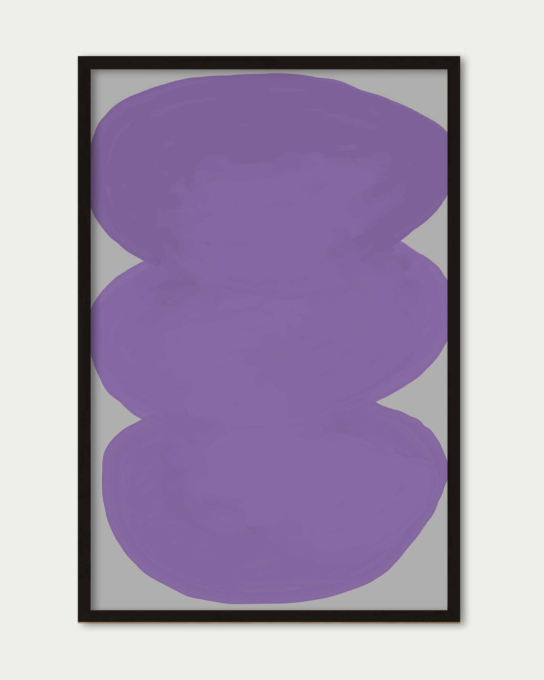 Purple Organic Shapes Wall Art