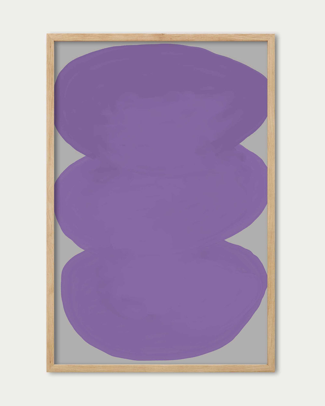 Purple Organic Shapes Wall Art
