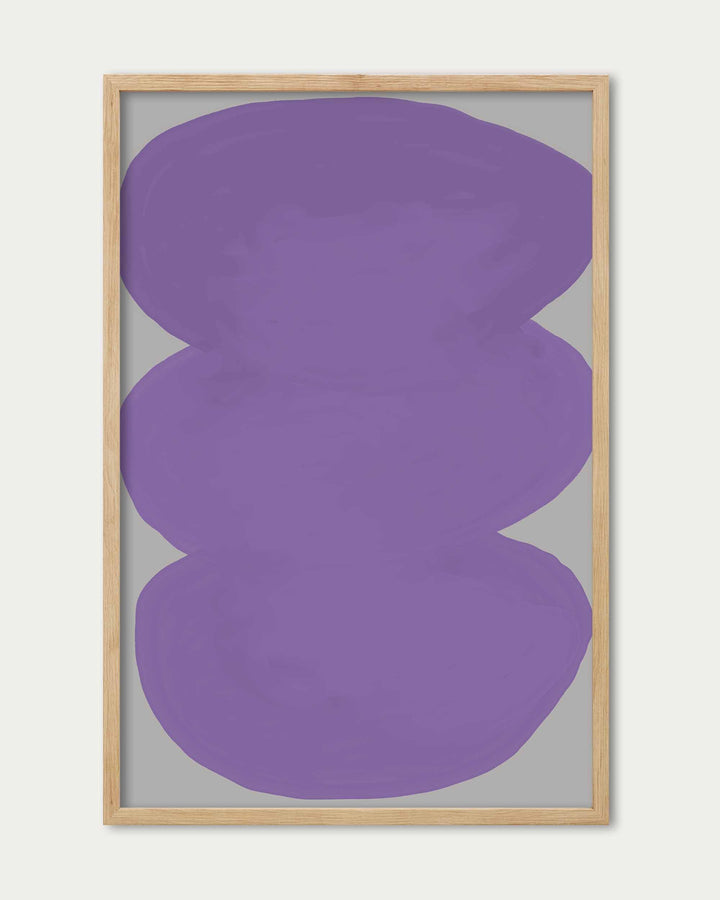 Purple Organic Shapes Wall Art