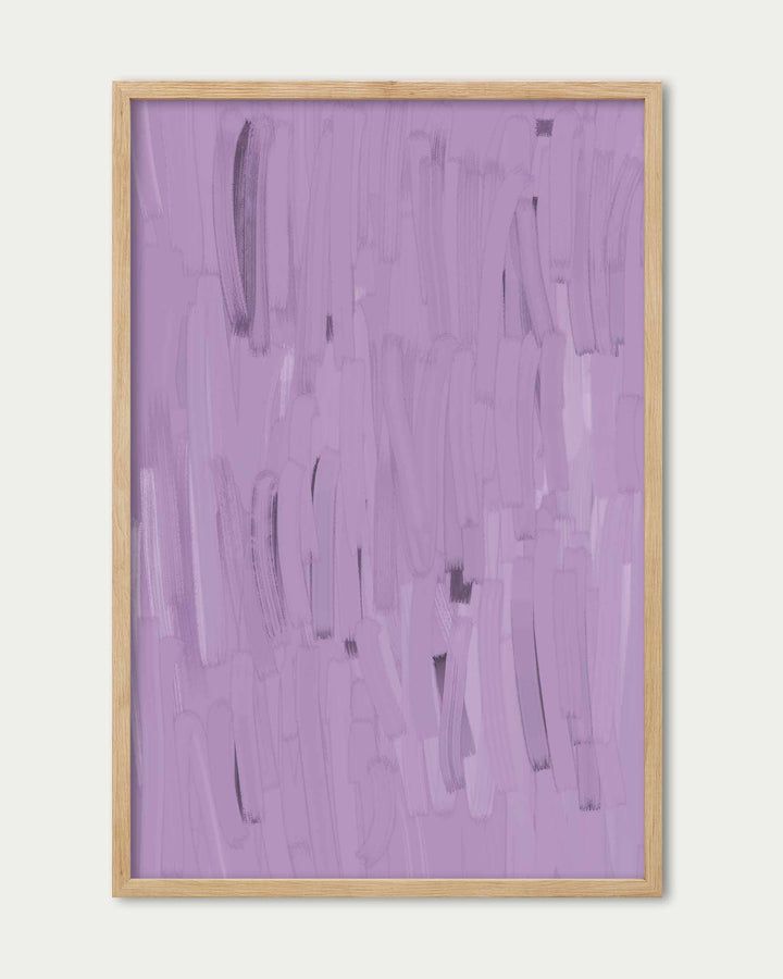 Purple Lines Wall Art