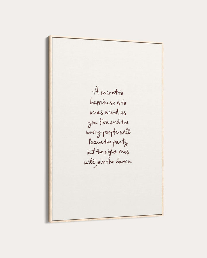 A Secret Poem Wall Art